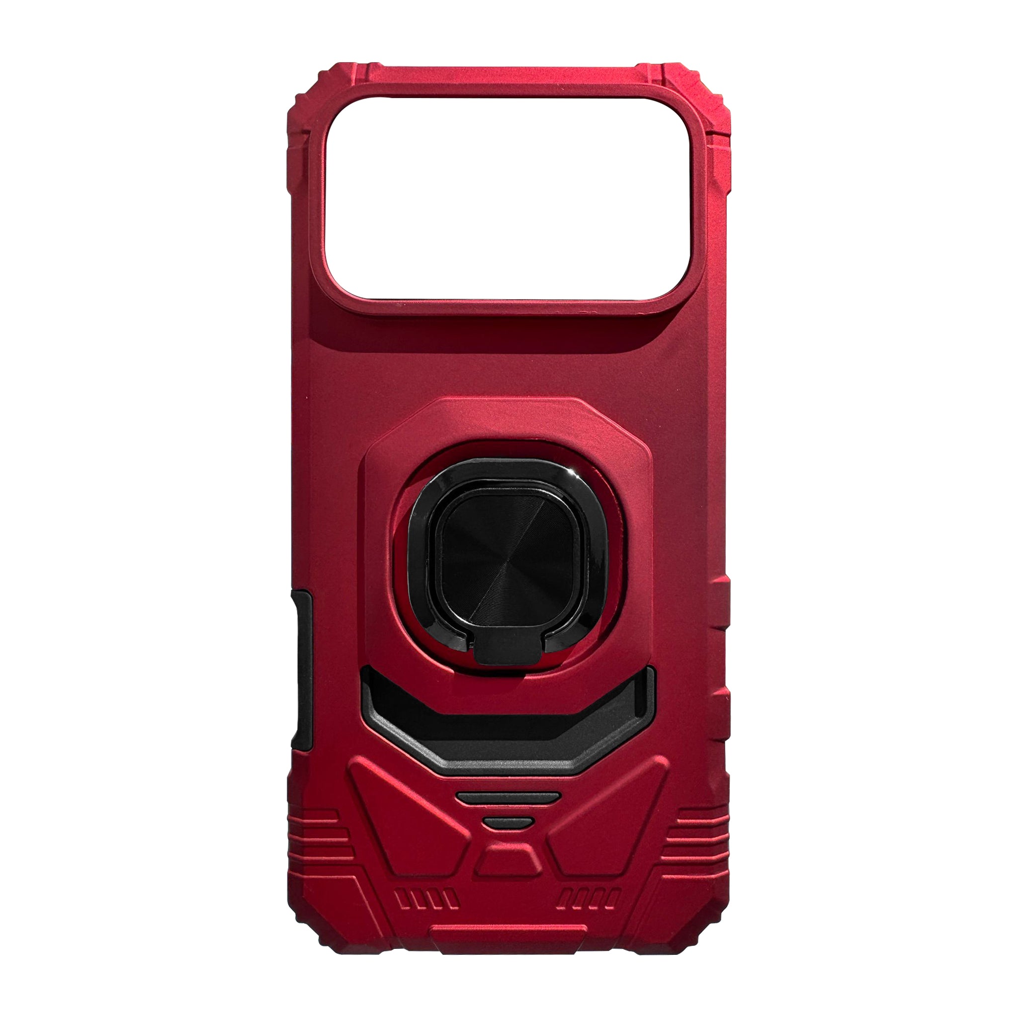 Kickstand Ring Holder TPU Shockproof Case for iPhone 17 MAX in Red , SKU: PC65-IPH17MAXRD